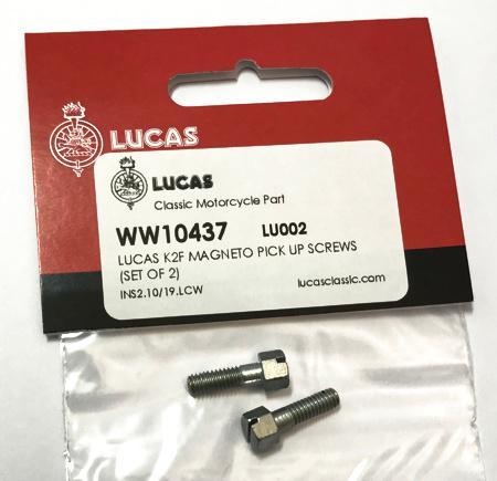 Lucas K2F Pick Up Screws (Set of 2) LU002 Magneto Motorcycle from The Green Spark Plug Lucas K2F Pick Up Screws (Set of 2) LU002 Magneto Motorcycle - The Green Spark Plug Automotive product