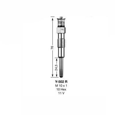 NGK Glow Plug Y-502R (3852) - High quality product image showing NGK Glow Plug Y-502R (3852) details and features NGK Glow Plug Y-502R (3852) - High quality product image showing NGK Glow Plug Y-502R (3852) details and features