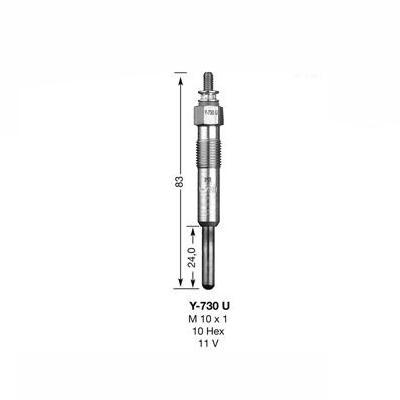 NGK Glow Plug Y-730U (2273) - High quality product image showing NGK Glow Plug Y-730U (2273) details and features NGK Glow Plug Y-730U (2273) - High quality product image showing NGK Glow Plug Y-730U (2273) details and features