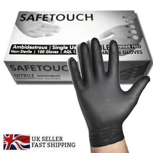 Black Disposable 100 Pack XL Non Sterile Nitrile Powder Free Gloves AQL 1.5 Black Disposable 100 Pack XL Non Sterile Nitrile Powder Free Gloves AQL 1.5