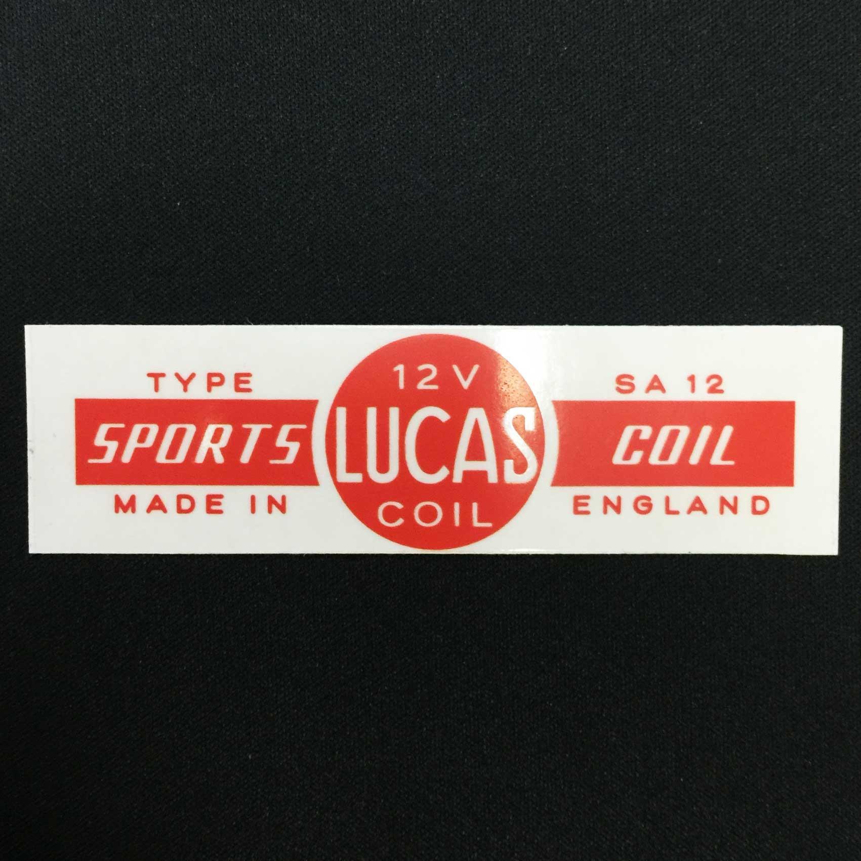 Lucas Sports SA12 12V Ignition Racing Coil Label Vintage Classic Car Red Sticker - High quality product image showing Lucas Sports SA12 12V Ignition Racing Coil Label Vintage Classic Car Red Sticker details and features Lucas Sports SA12 12V Ignition Racing Coil Label Vintage Classic Car Red Sticker - High quality product image showing Lucas Sports SA12 12V Ignition Racing Coil Label Vintage Classic Car Red Sticker details and features