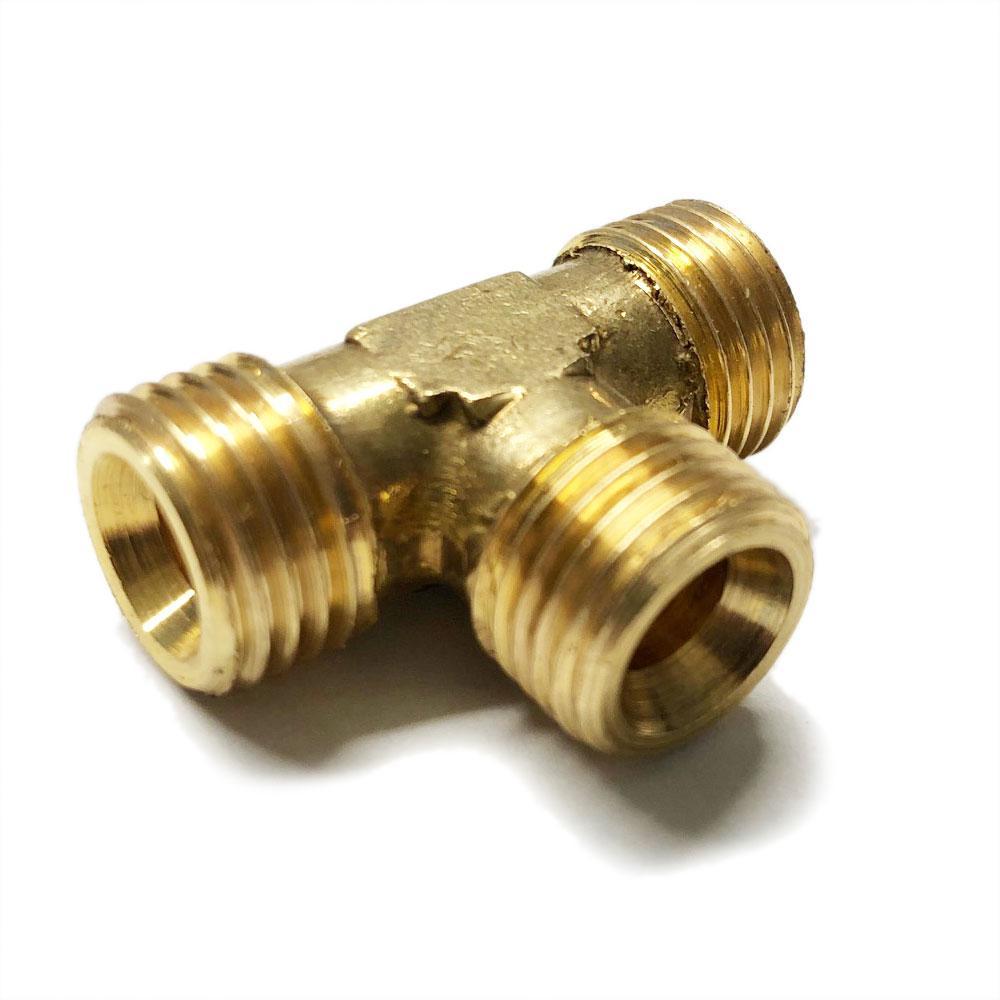 Brass Equal Tee 1/4 O/D - Petrol Fuel Pipe - 1/4 BSP from The Green Spark Plug Brass Equal Tee 1/4 O/D - Petrol Fuel Pipe - 1/4 BSP - The Green Spark Plug Automotive product