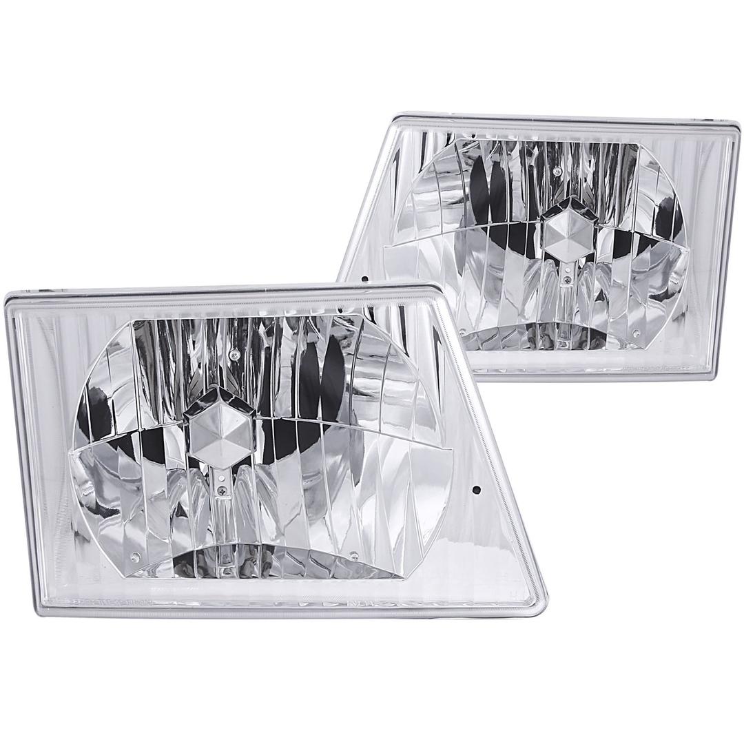ANZO 111026 Crystal Chrome Headlight Assembly Compatible with Ford All E-150 Econoline E-250 E-350 E-450 Super Duty Includes Left Driver and Right Passenger Side Headlamps from The Twister Group ANZO 111026 Crystal Chrome Headlight Assembly Compatible with Ford All E-150 Econoline E-250 E-350 E-450 Super Duty Includes Left Driver and Right Passenger Side Headlamps - The Twister Group Tools product