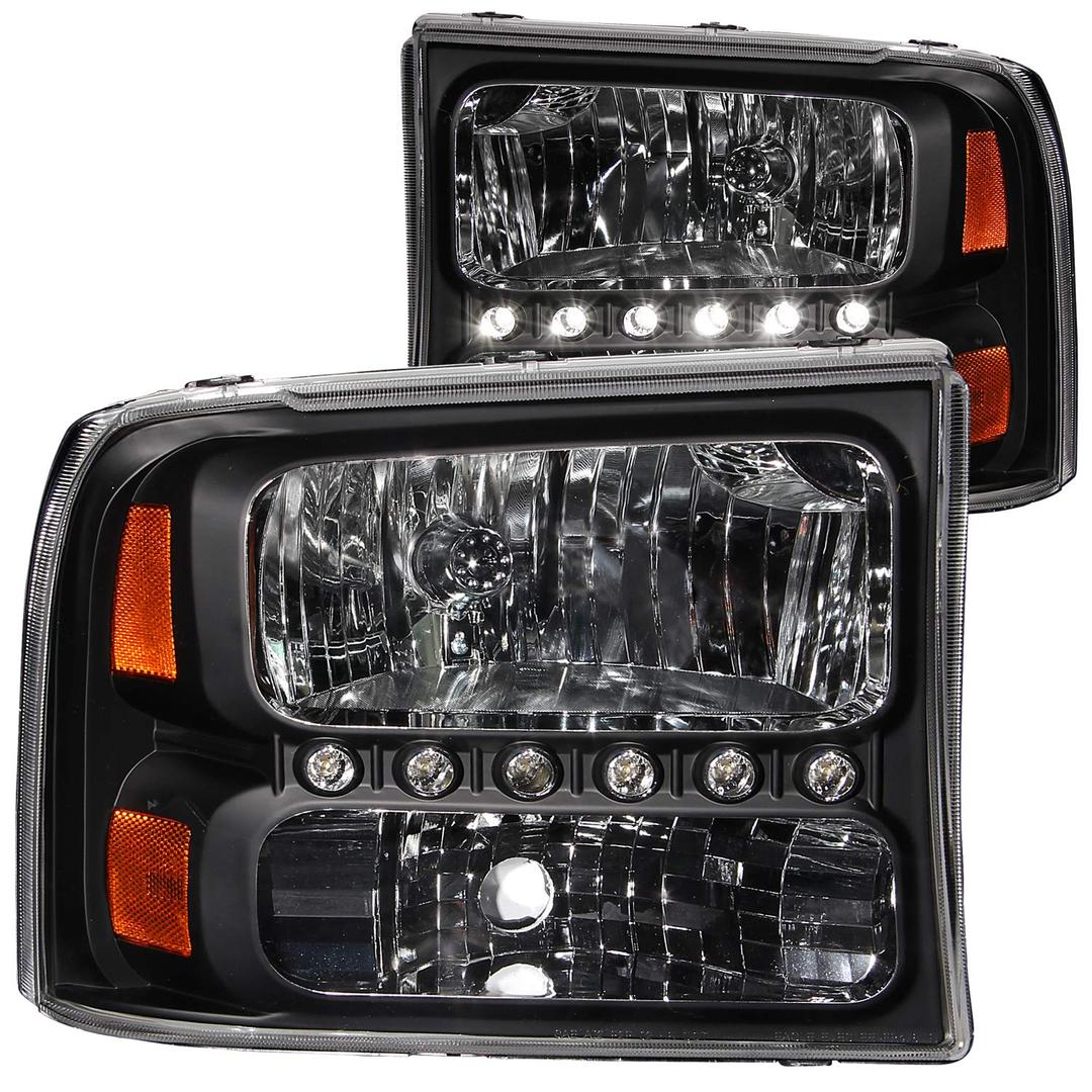ANZO 111106 Ford Black Amber Headlight Assembly (Pair) from The Twister Group ANZO 111106 Ford Black Amber Headlight Assembly (Pair) - The Twister Group Tools product