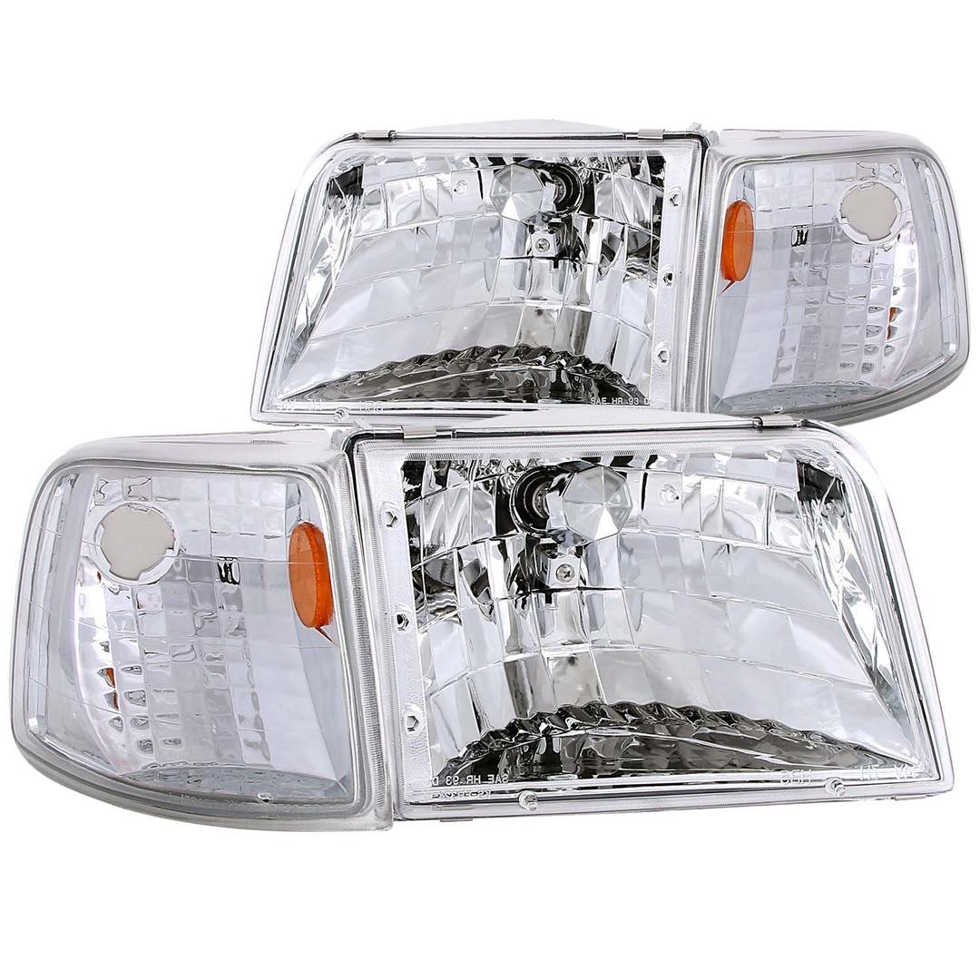 ANZO 111119 Ford Ranger Clear With Amber Corners Headlight Assembly (Pair) from The Twister Group ANZO 111119 Ford Ranger Clear With Amber Corners Headlight Assembly (Pair) - The Twister Group Tools product