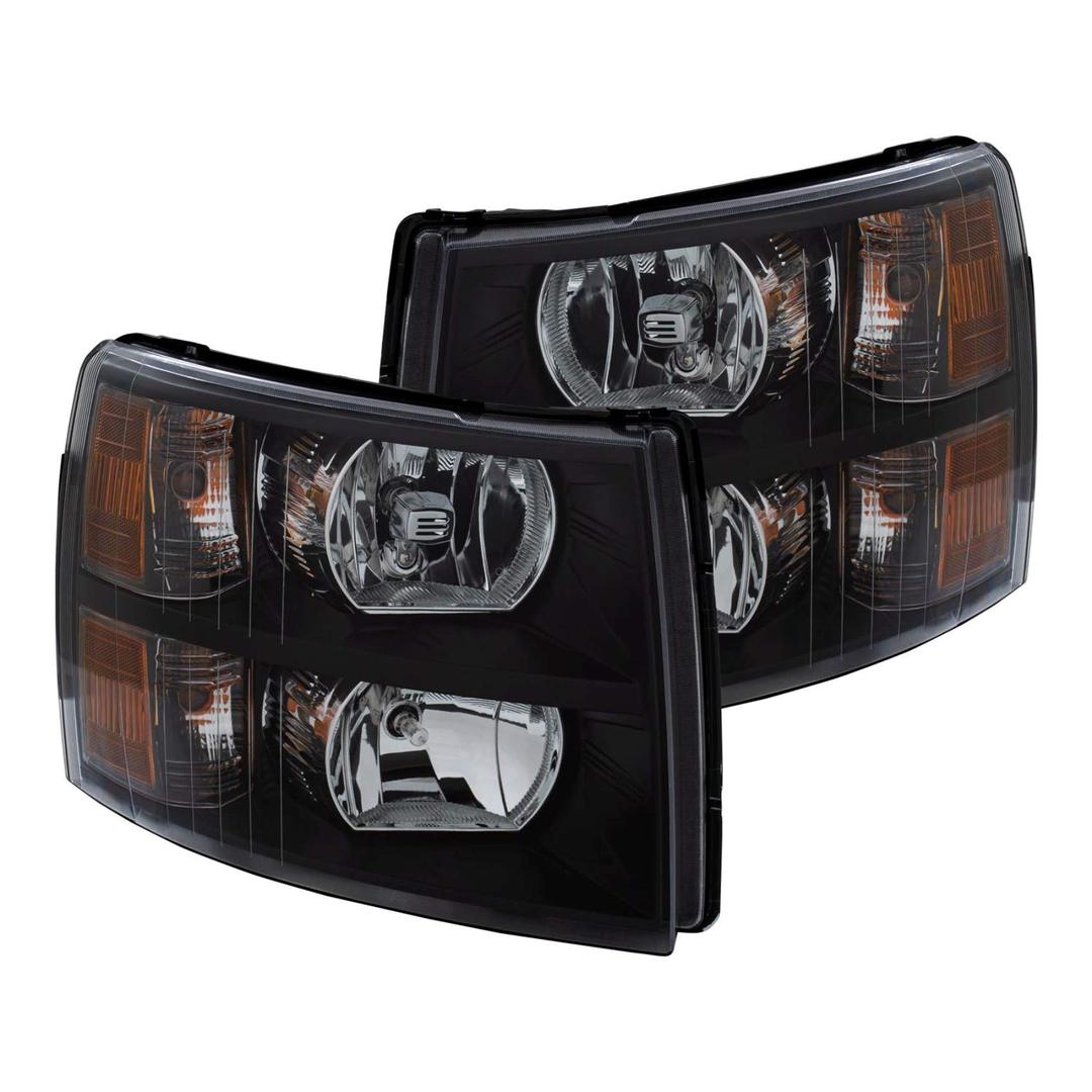 ANZO 111393 Crystal Headlight Set Clear Lens Black Housing White/Amber Crystal Headlight Set from The Twister Group ANZO 111393 Crystal Headlight Set Clear Lens Black Housing White/Amber Crystal Headlight Set - The Twister Group Tools product