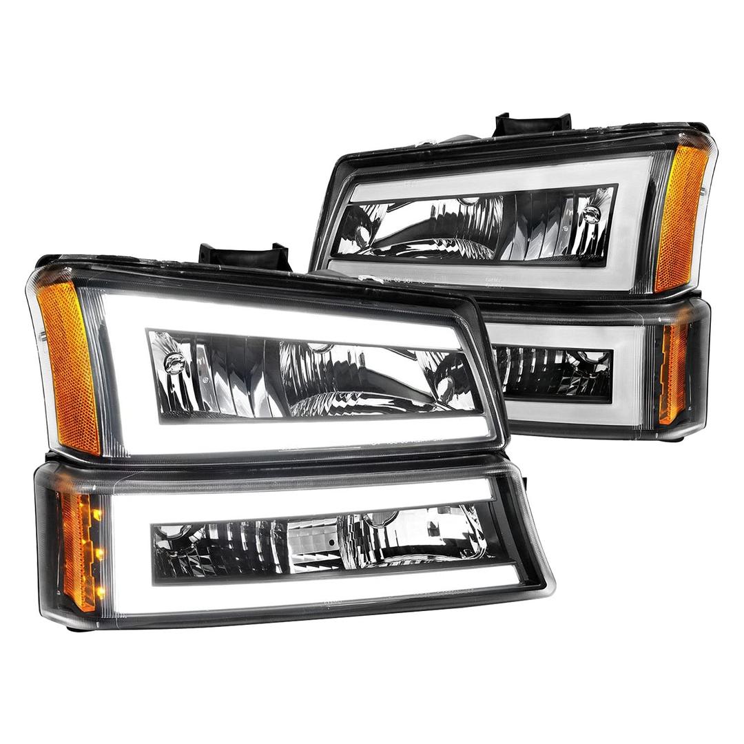 ANZO 111501 SILVERADO 1500/2500/3500 03-07/1500/2500/3500 CLASSIC 07/AVALANCHE W/O BODY CLADDING 02-06 HEADLIGHTS W/SIGNAL LIGHT BLACK HOUSING AMBER (4 PCS) (W/C LIGHT BAR) from The Twister Group ANZO 111501 SILVERADO 1500/2500/3500 03-07/1500/2500/3500 CLASSIC 07/AVALANCHE W/O BODY CLADDING 02-06 HEADLIGHTS W/SIGNAL LIGHT BLACK HOUSING AMBER (4 PCS) (W/C LIGHT BAR) - The Twister Group Tools product