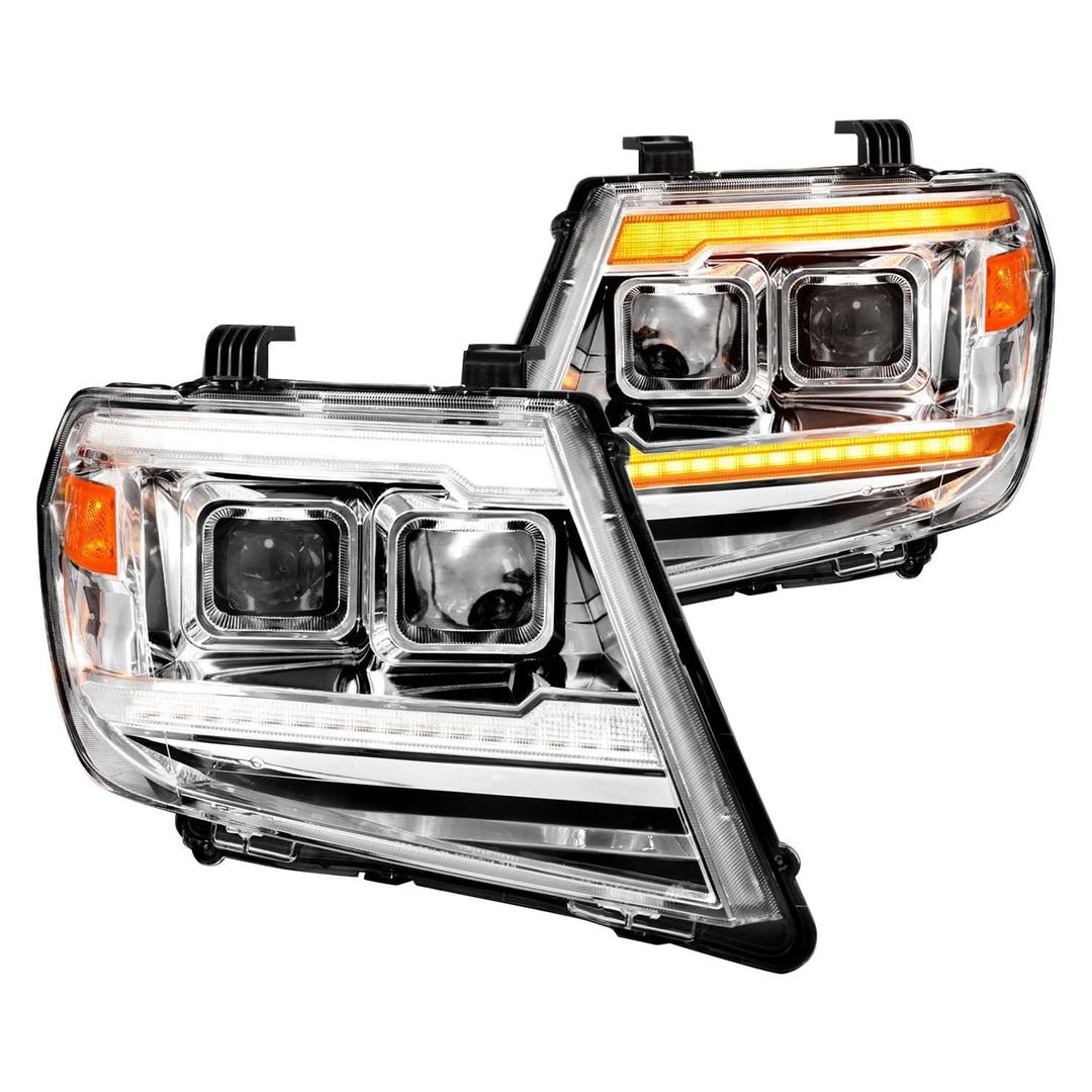 ANZO 111598 Chrome Projector Headlights With Sequential LED DRL from The Twister Group ANZO 111598 Chrome Projector Headlights With Sequential LED DRL - The Twister Group Tools product