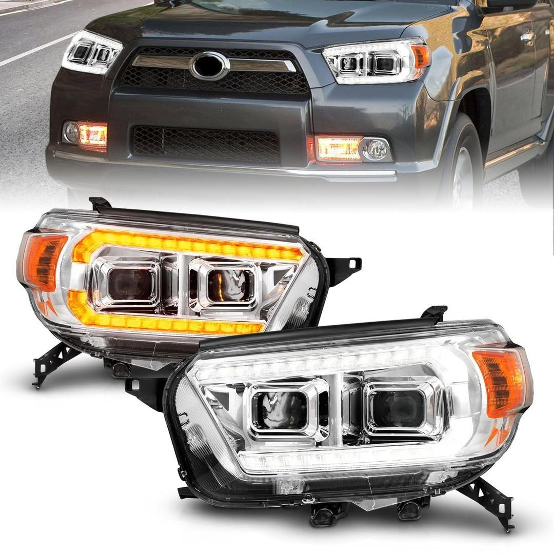 ANZO 111603 Chrome Projector Headlights With LED DRL And Sequential Turn Signal from The Twister Group ANZO 111603 Chrome Projector Headlights With LED DRL And Sequential Turn Signal - The Twister Group Tools product