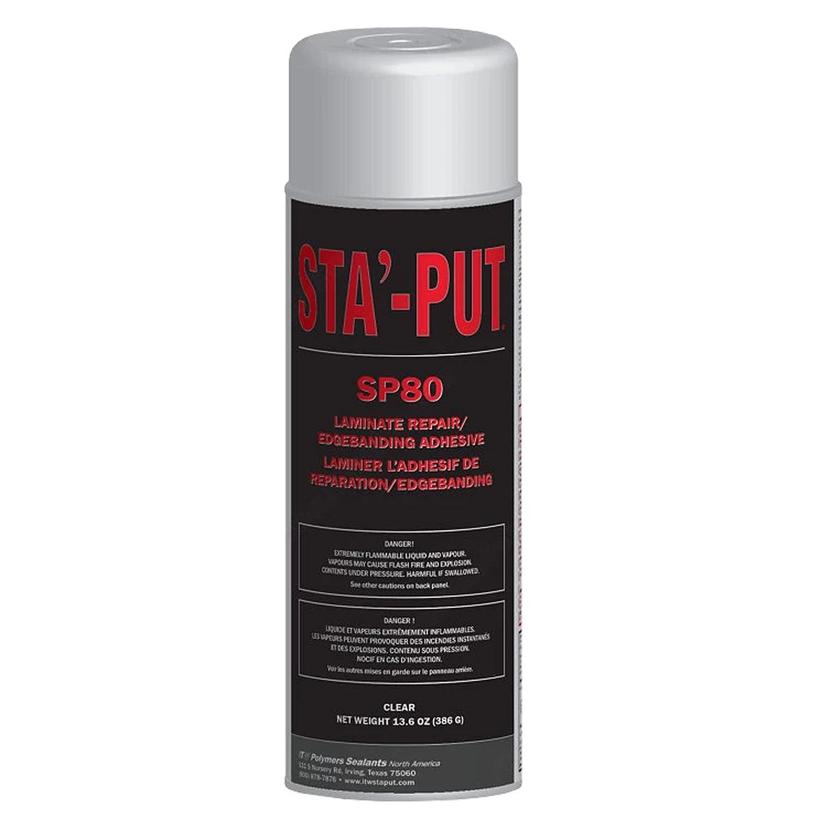 AP PRODUCTS 001-SP8013C SP80 SPRAY ADHESIVE, SP80; Used To Bond High Pressure Laminates To Substrates In Woodworking/ Manufactured Housing/ General Construction; 13.6 Ounce Aersol Can; Clear; Water Resistant/ Non-Staining/ Fast Drying AP PRODUCTS 001-SP8013C SP80 SPRAY ADHESIVE, SP80; Used To Bond High Pressure Laminates To Substrates In Woodworking/ Manufactured Housing/ General Construction; 13.6 Ounce Aersol Can; Clear; Water Resistant/ Non-Staining/ Fast Drying