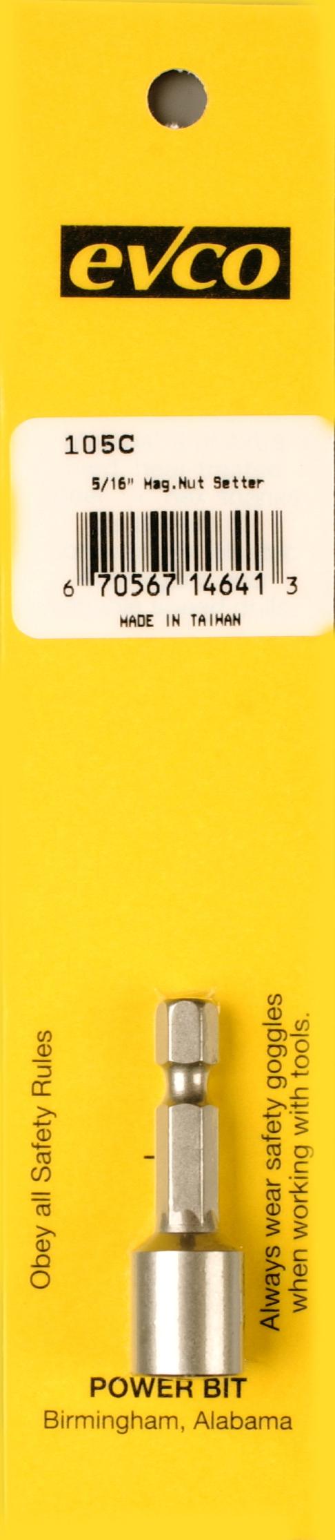 AP PRODUCTS 009-105C 5/16 INCH Hex Magnetic Nutsetter AP PRODUCTS 009-105C 5/16 INCH Hex Magnetic Nutsetter