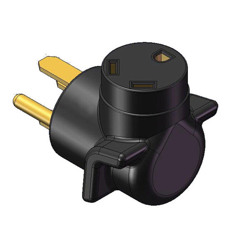 AP PRODUCTS 1600582 Voltec 16-00582 Heavy Duty 90° Molded Adapter - 30A M - 50A F from The Twister Group AP PRODUCTS 1600582 Voltec 16-00582 Heavy Duty 90° Molded Adapter - 30A M - 50A F - The Twister Group Tools product