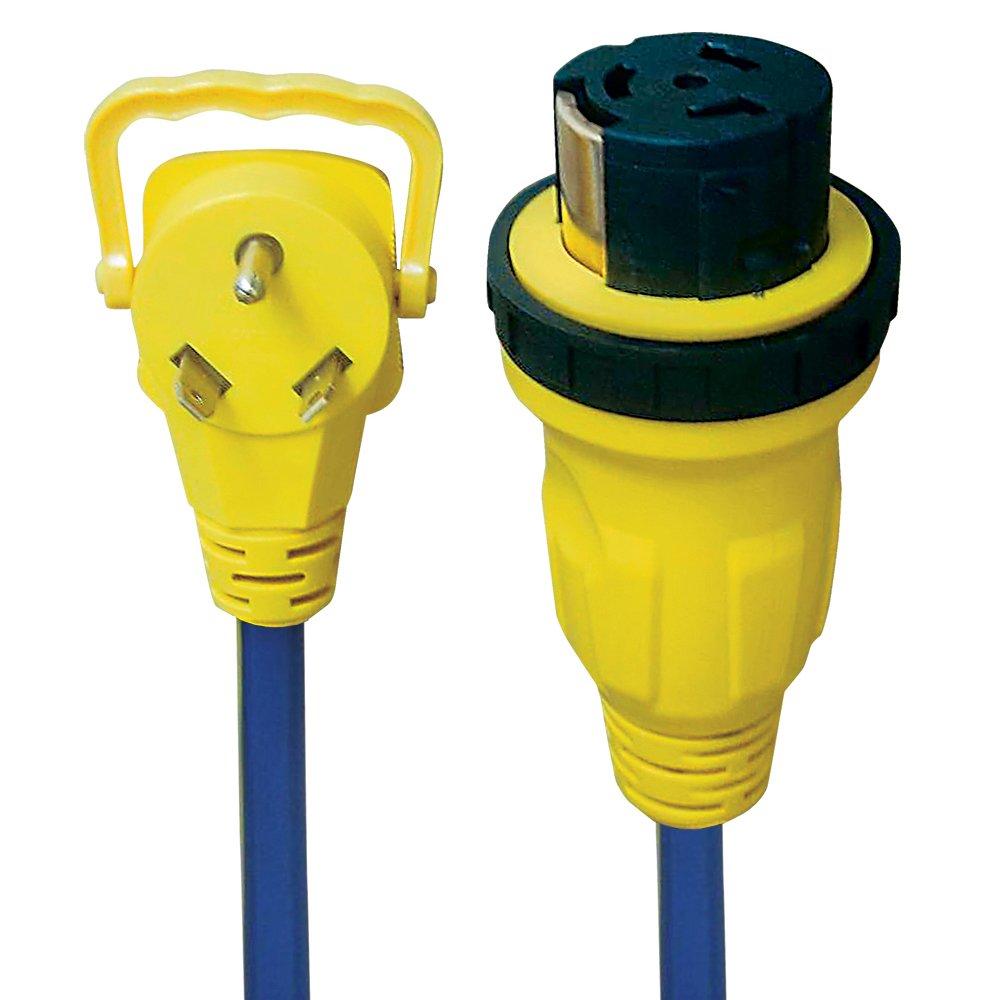 AP PRODUCTS 1600591 Voltec 16-00591 E-ZEEGRIP STW 1-Outlet RV Locking Adapter with Locking Ring 10/3 Gauge - 30A M - 50A F, 2 from The Twister Group AP PRODUCTS 1600591 Voltec 16-00591 E-ZEEGRIP STW 1-Outlet RV Locking Adapter with Locking Ring 10/3 Gauge - 30A M - 50A F, 2 - The Twister Group Tools product