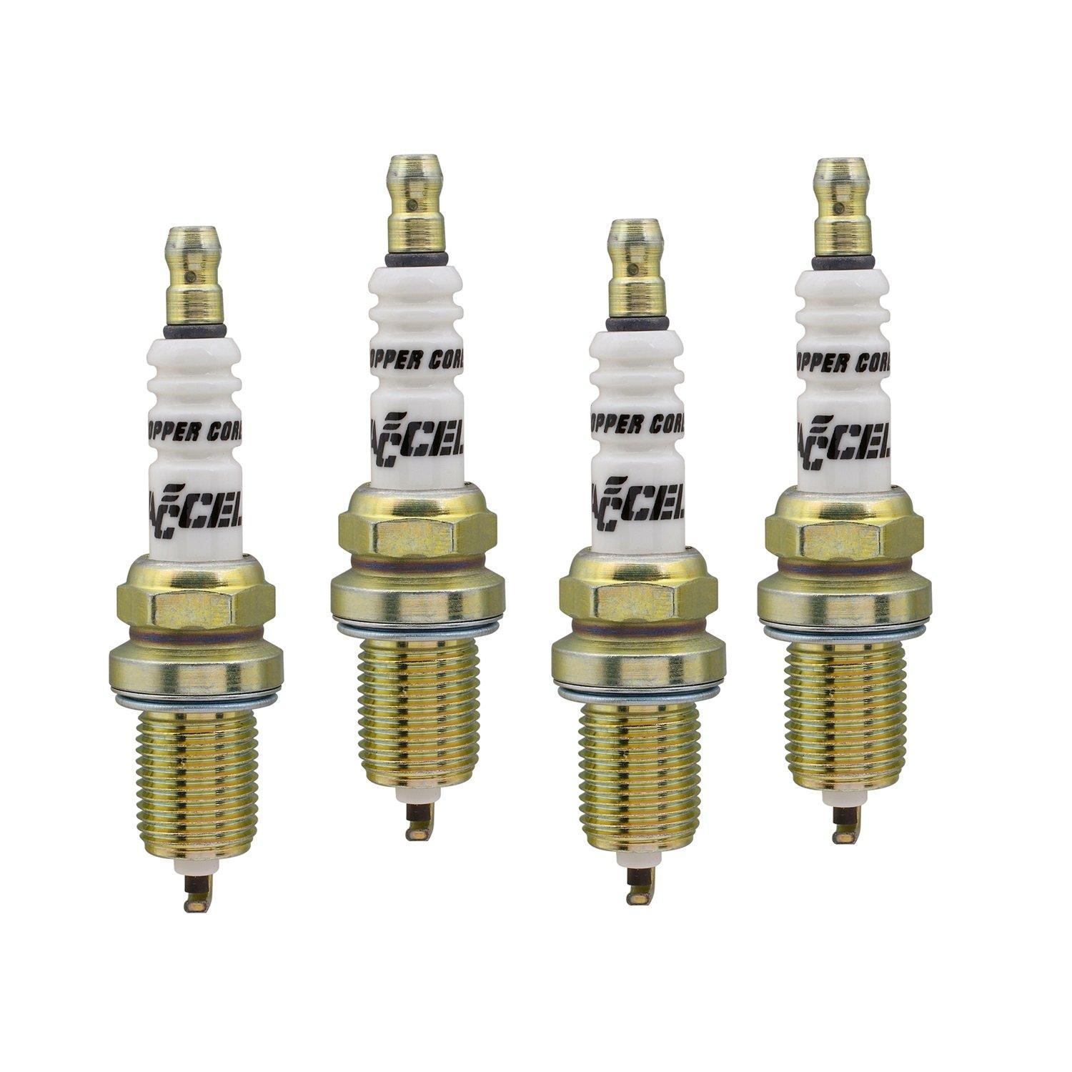 ACCEL 0736-4 Copper Core Spark Plug (Pack of 4) - High quality product image showing ACCEL 0736-4 Copper Core Spark Plug (Pack of 4) details and features ACCEL 0736-4 Copper Core Spark Plug (Pack of 4) - High quality product image showing ACCEL 0736-4 Copper Core Spark Plug (Pack of 4) details and features