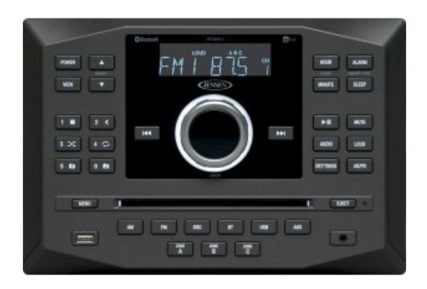 JENSEN JWM62A AM|FM|DVD|CD|USB|AUX|App Ready Bluetooth Wallmount Stereo with App Control, Plays: CD, CD-R, CD-RW, DVD, MP3, DVD-Video, MPEG-4, VCD, JPEG, CD-DA, MP3, WMA, Dolby Black 8.5 INCH x 8.5 INCH - High quality product image showing JENSEN JWM62A AM|FM|DVD|CD|USB|AUX|App Ready Bluetooth Wallmount Stereo with App Control, Plays: CD, CD-R, CD-RW, DVD, MP3, DVD-Video, MPEG-4, VCD, JPEG, CD-DA, MP3, WMA, Dolby Black 8.5 INCH x 8.5 INCH details and features JENSEN JWM62A AM|FM|DVD|CD|USB|AUX|App Ready Bluetooth Wallmount Stereo with App Control, Plays: CD, CD-R, CD-RW, DVD, MP3, DVD-Video, MPEG-4, VCD, JPEG, CD-DA, MP3, WMA, Dolby Black 8.5 INCH x 8.5 INCH - High quality product image showing JENSEN JWM62A AM|FM|DVD|CD|USB|AUX|App Ready Bluetooth Wallmount Stereo with App Control, Plays: CD, CD-R, CD-RW, DVD, MP3, DVD-Video, MPEG-4, VCD, JPEG, CD-DA, MP3, WMA, Dolby Black 8.5 INCH x 8.5 INCH details and features