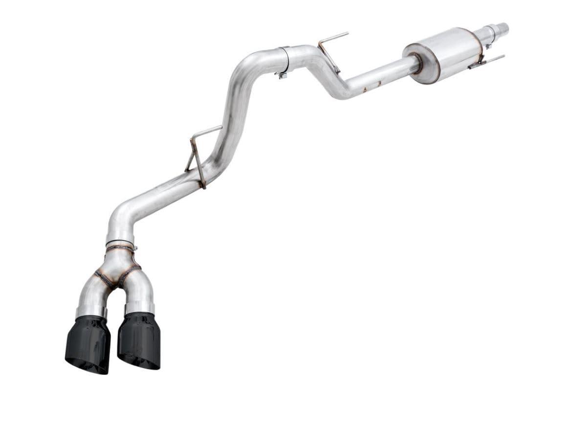 AWE 3015-23058 2015+ Ford F-150 0FG Single Exit Performance Exhaust System w/4.5in Diamond Black Tips - High quality product image showing AWE 3015-23058 2015+ Ford F-150 0FG Single Exit Performance Exhaust System w/4.5in Diamond Black Tips details and features AWE 3015-23058 2015+ Ford F-150 0FG Single Exit Performance Exhaust System w/4.5in Diamond Black Tips - High quality product image showing AWE 3015-23058 2015+ Ford F-150 0FG Single Exit Performance Exhaust System w/4.5in Diamond Black Tips details and features