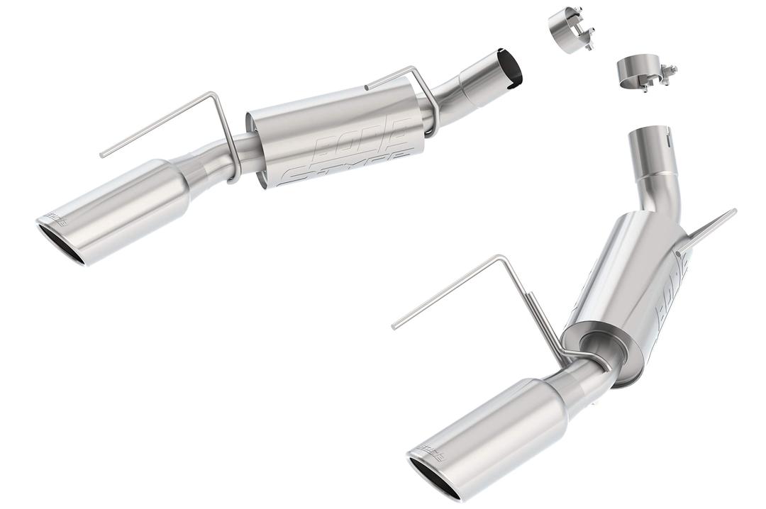 BORLA 11750 Axle-Back Perf. Exhaust Sys. for 05-09 Ford Mustang GT 4.6L V8 & 07-09 Shelby GT500 5.4L V8 T-304 Stainless Steel S-Type Dual Split Rear Exit Single 4 INCH Round Chrome Tips Each Side from The Twister Group BORLA 11750 Axle-Back Perf. Exhaust Sys. for 05-09 Ford Mustang GT 4.6L V8 & 07-09 Shelby GT500 5.4L V8 T-304 Stainless Steel S-Type Dual Split Rear Exit Single 4 INCH Round Chrome Tips Each Side - The Twister Group Tools product