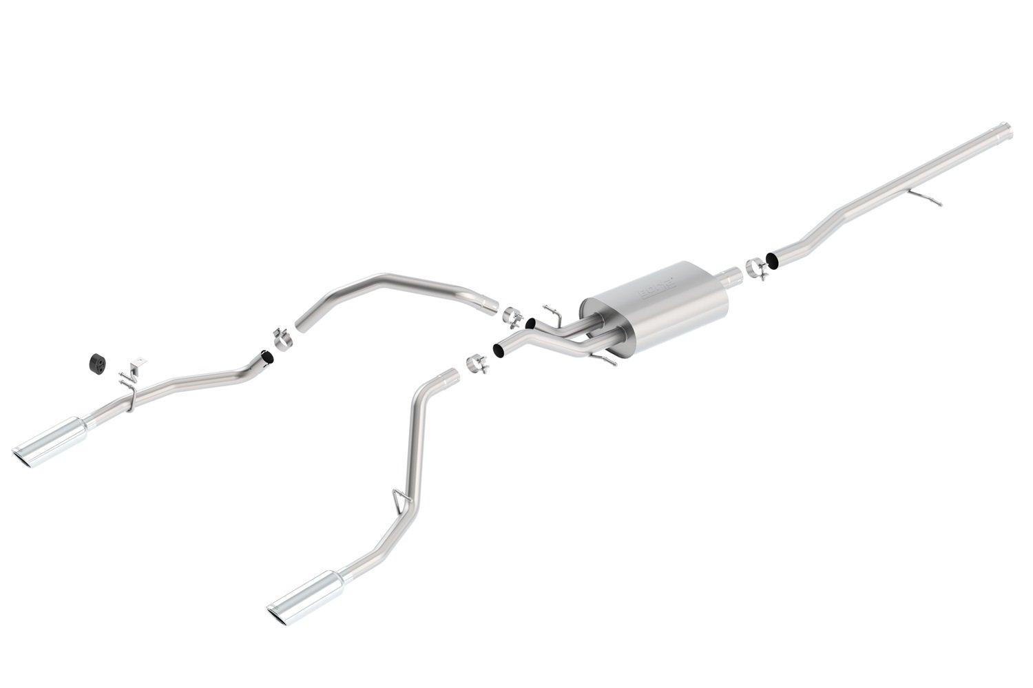 BORLA 140535 Cat-Back Sys. for 14-18 Chevrolet Silv. 1500/ GMC Sierra 1500/2019 Silv. 1500 LD/Sierra 1500 LD ONLY 5.3L V8 AT/MT 2&4WD Ext. Cab (6FT 7 INCH) Bed 143.5 INCH WB/Crew Cab (5FT 9 INCH) Bed 143.5 INCH WB - High quality product image showing BORLA 140535 Cat-Back Sys. for 14-18 Chevrolet Silv. 1500/ GMC Sierra 1500/2019 Silv. 1500 LD/Sierra 1500 LD ONLY 5.3L V8 AT/MT 2&4WD Ext. Cab (6FT 7 INCH) Bed 143.5 INCH WB/Crew Cab (5FT 9 INCH) Bed 143.5 INCH WB details and features BORLA 140535 Cat-Back Sys. for 14-18 Chevrolet Silv. 1500/ GMC Sierra 1500/2019 Silv. 1500 LD/Sierra 1500 LD ONLY 5.3L V8 AT/MT 2&4WD Ext. Cab (6FT 7 INCH) Bed 143.5 INCH WB/Crew Cab (5FT 9 INCH) Bed 143.5 INCH WB - High quality product image showing BORLA 140535 Cat-Back Sys. for 14-18 Chevrolet Silv. 1500/ GMC Sierra 1500/2019 Silv. 1500 LD/Sierra 1500 LD ONLY 5.3L V8 AT/MT 2&4WD Ext. Cab (6FT 7 INCH) Bed 143.5 INCH WB/Crew Cab (5FT 9 INCH) Bed 143.5 INCH WB details and features