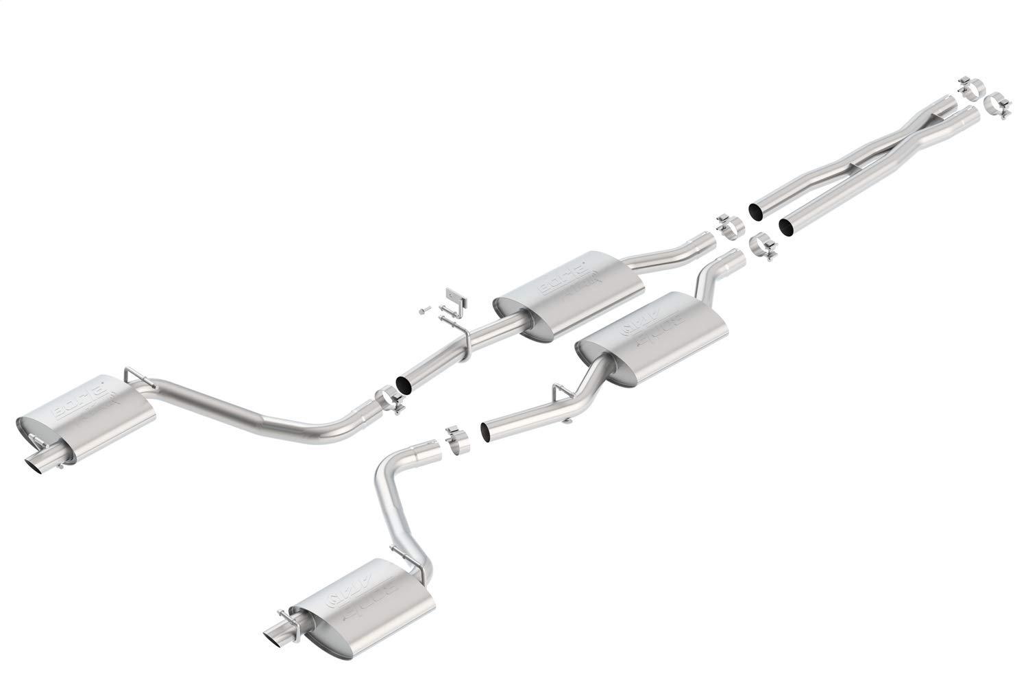 BORLA 140686 Cat-Back Perf. Exhaust System for 2015-2023 Dodge Charger V6 & Chrysler 300 V6 T-304 Stainless Steel ATAK Sound Dual Split Rear Exit Single 2.25 INCH Exit Each Side Reuse O.E. Tips - High quality product image showing BORLA 140686 Cat-Back Perf. Exhaust System for 2015-2023 Dodge Charger V6 & Chrysler 300 V6 T-304 Stainless Steel ATAK Sound Dual Split Rear Exit Single 2.25 INCH Exit Each Side Reuse O.E. Tips details and features BORLA 140686 Cat-Back Perf. Exhaust System for 2015-2023 Dodge Charger V6 & Chrysler 300 V6 T-304 Stainless Steel ATAK Sound Dual Split Rear Exit Single 2.25 INCH Exit Each Side Reuse O.E. Tips - High quality product image showing BORLA 140686 Cat-Back Perf. Exhaust System for 2015-2023 Dodge Charger V6 & Chrysler 300 V6 T-304 Stainless Steel ATAK Sound Dual Split Rear Exit Single 2.25 INCH Exit Each Side Reuse O.E. Tips details and features