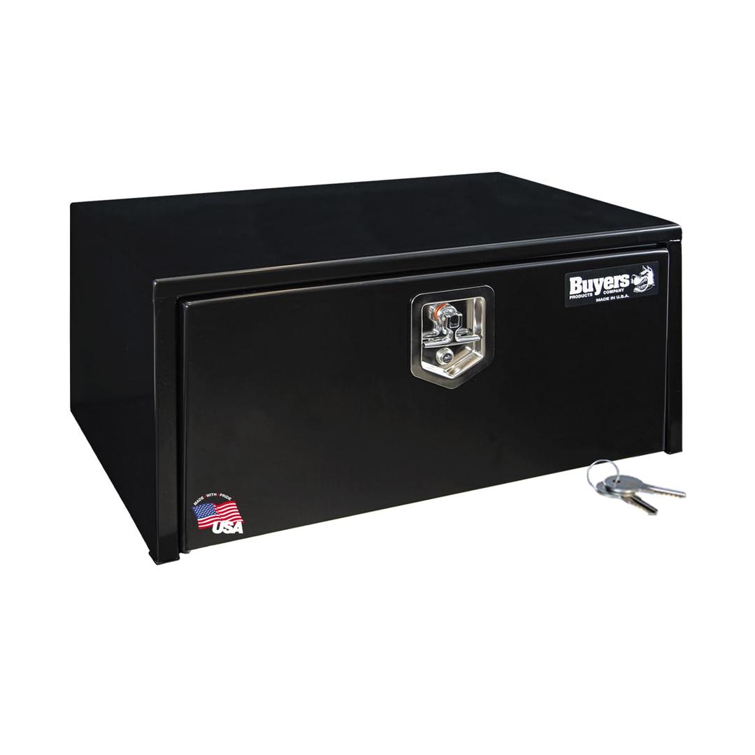 BUYERS PROD 1703303 Black Steel Underbody Truck Box With Lockable T-Handle Latch, 14 x 16 x 30 Inch, Made In The USA, Contractor Tool Box, Tool Chest For Storage & Organization, Durable Job Box from The Twister Group BUYERS PROD 1703303 Black Steel Underbody Truck Box With Lockable T-Handle Latch, 14 x 16 x 30 Inch, Made In The USA, Contractor Tool Box, Tool Chest For Storage & Organization, Durable Job Box - The Twister Group Tools product