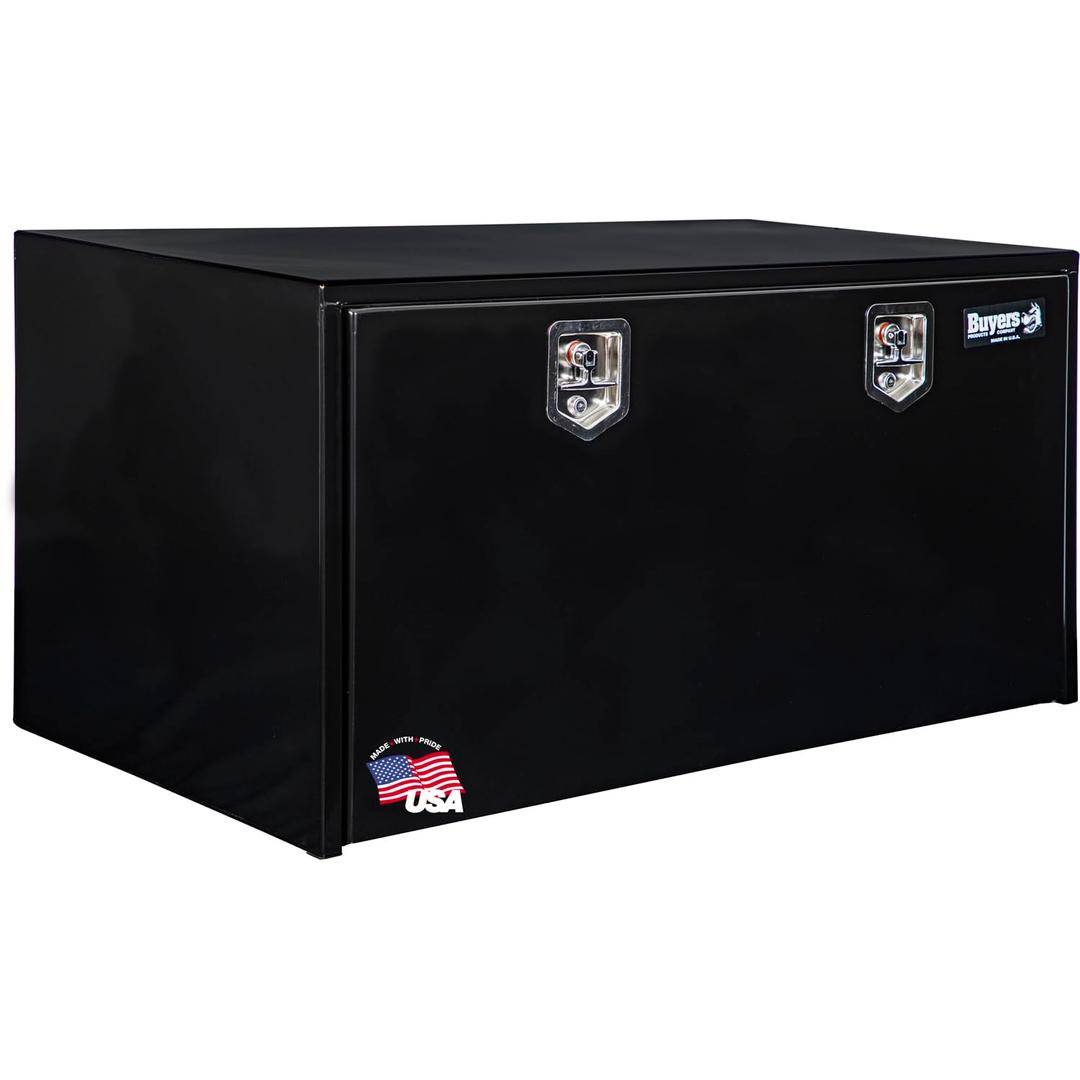BUYERS PROD 1704310 Black Steel Underbody Truck Box with T-Handle Latch, 24 x 24 x 48 Inch from The Twister Group BUYERS PROD 1704310 Black Steel Underbody Truck Box with T-Handle Latch, 24 x 24 x 48 Inch - The Twister Group Tools product