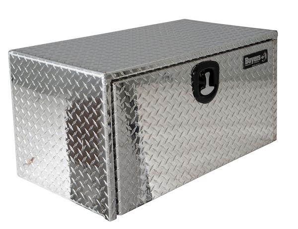 BUYERS PROD 1705100 Tool Box; Underbody; 1 Recessed Drop Door; Diamond Tread; Aluminum; 24 Inch Length x 18 Inch Width x 18 Inch Height; T-Latch from The Twister Group BUYERS PROD 1705100 Tool Box; Underbody; 1 Recessed Drop Door; Diamond Tread; Aluminum; 24 Inch Length x 18 Inch Width x 18 Inch Height; T-Latch - The Twister Group Tools product