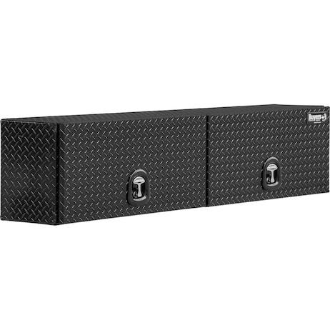 BUYERS PROD 1721351 16x13x72 Gloss Black Diamond Tread Aluminum Topsider Truck Box w/Flip-Up Doors from The Twister Group BUYERS PROD 1721351 16x13x72 Gloss Black Diamond Tread Aluminum Topsider Truck Box w/Flip-Up Doors - The Twister Group Tools product