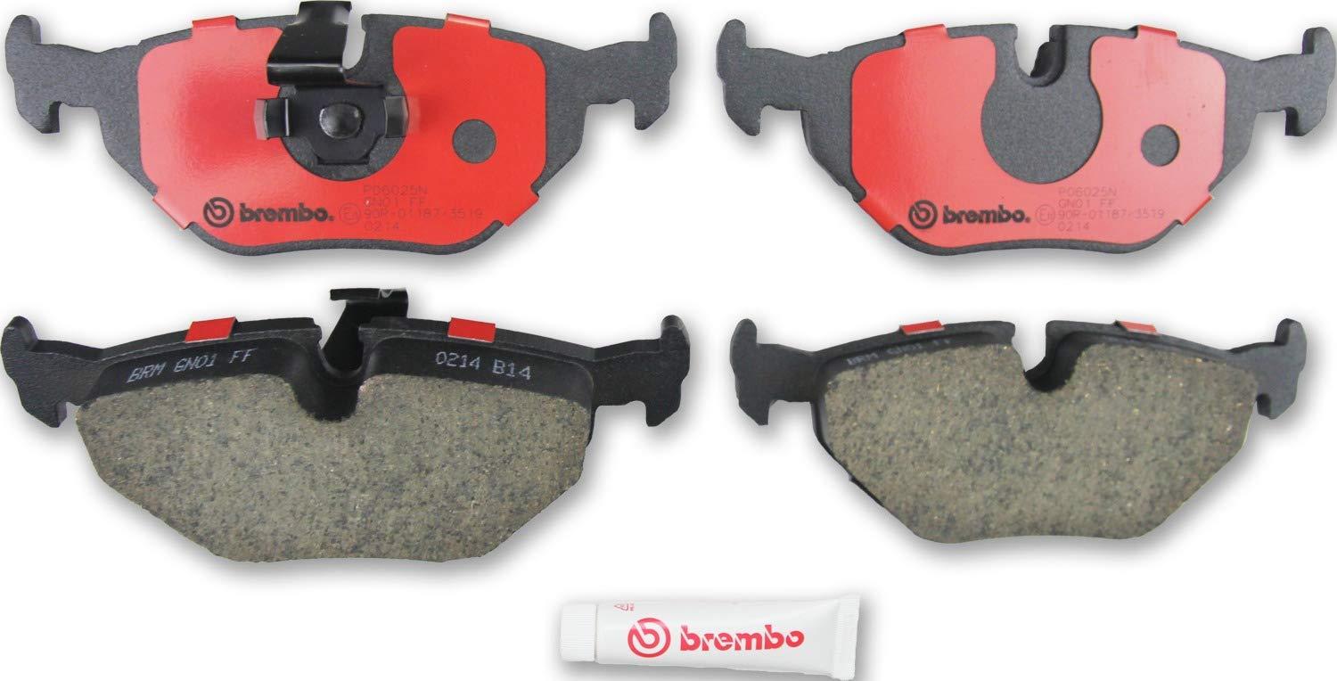 BREMBO P06025N Premium Ceramic Rear Disc Brake Pad Set of 4 - High quality product image showing BREMBO P06025N Premium Ceramic Rear Disc Brake Pad Set of 4 details and features BREMBO P06025N Premium Ceramic Rear Disc Brake Pad Set of 4 - High quality product image showing BREMBO P06025N Premium Ceramic Rear Disc Brake Pad Set of 4 details and features