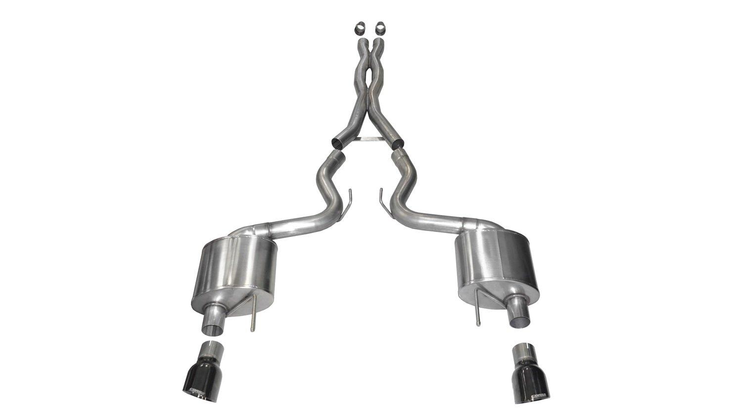 CORSA 14328BLK Cat-Back Exhaust System - High quality product image showing CORSA 14328BLK Cat-Back Exhaust System details and features CORSA 14328BLK Cat-Back Exhaust System - High quality product image showing CORSA 14328BLK Cat-Back Exhaust System details and features
