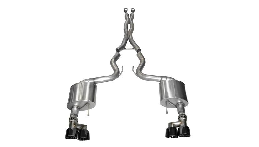 CORSA 14335BLK Cat Back Exhaust with Black Tip (Ford Mustang GT) CORSA 14335BLK Cat Back Exhaust with Black Tip (Ford Mustang GT)
