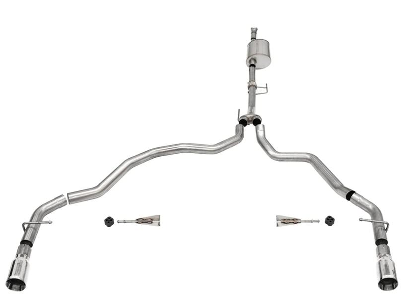 CORSA 21167 Sport / 3.0 in Cat-Back Dual Rear Exit | 2021-24 Ford F-150 3.5T EcoBoost (145.4 INCH WB) CORSA 21167 Sport / 3.0 in Cat-Back Dual Rear Exit | 2021-24 Ford F-150 3.5T EcoBoost (145.4 INCH WB)