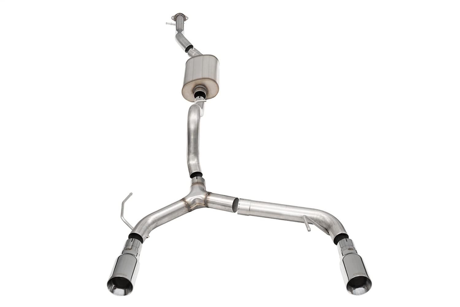 CORSA 21206 21-22 Ford Bronco 2.3L 4-Door 2.75in Cat-Back Dual Rear Exhaust w/4in Straight-Cut Polish Tips - High quality product image showing CORSA 21206 21-22 Ford Bronco 2.3L 4-Door 2.75in Cat-Back Dual Rear Exhaust w/4in Straight-Cut Polish Tips details and features CORSA 21206 21-22 Ford Bronco 2.3L 4-Door 2.75in Cat-Back Dual Rear Exhaust w/4in Straight-Cut Polish Tips - High quality product image showing CORSA 21206 21-22 Ford Bronco 2.3L 4-Door 2.75in Cat-Back Dual Rear Exhaust w/4in Straight-Cut Polish Tips details and features