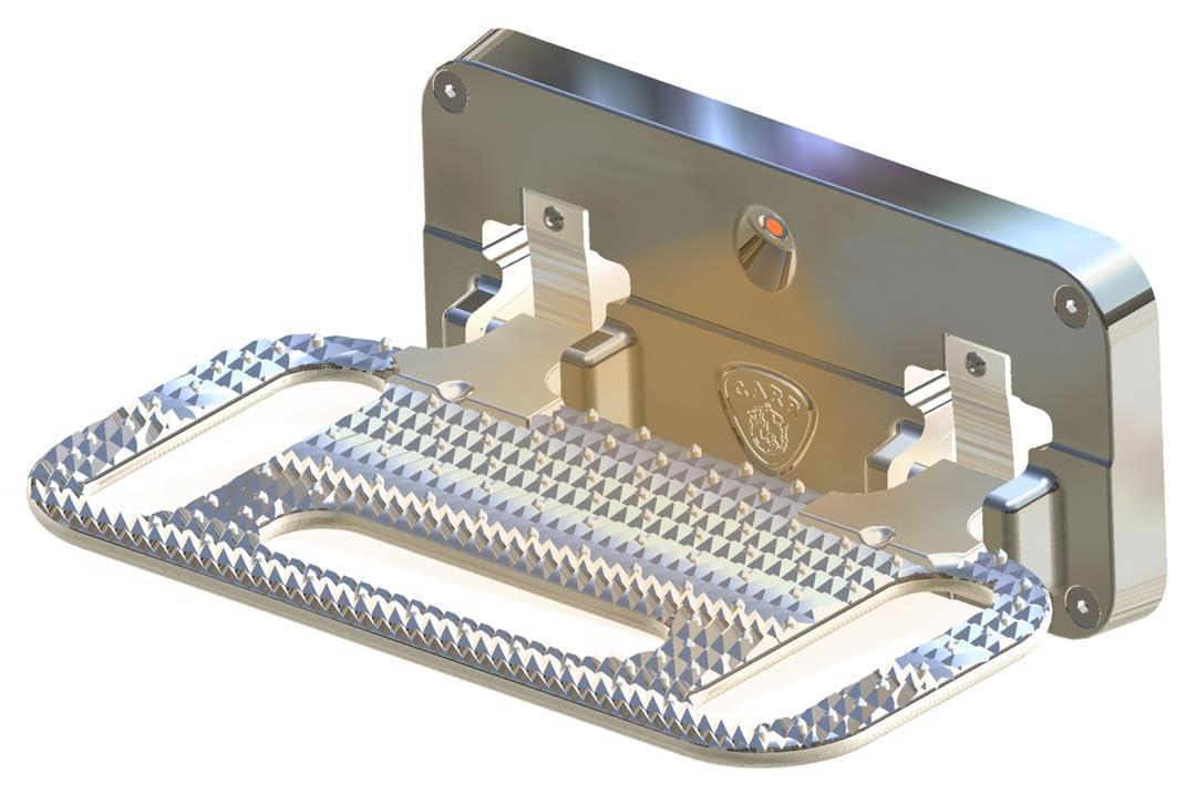 CARR 195002 Hd Mega Ladder Rack Step - Polished - Chevy Express/Gmc Savana (Step Not Illuminated) - (Single) from The Twister Group CARR 195002 Hd Mega Ladder Rack Step - Polished - Chevy Express/Gmc Savana (Step Not Illuminated) - (Single) - The Twister Group Tools product