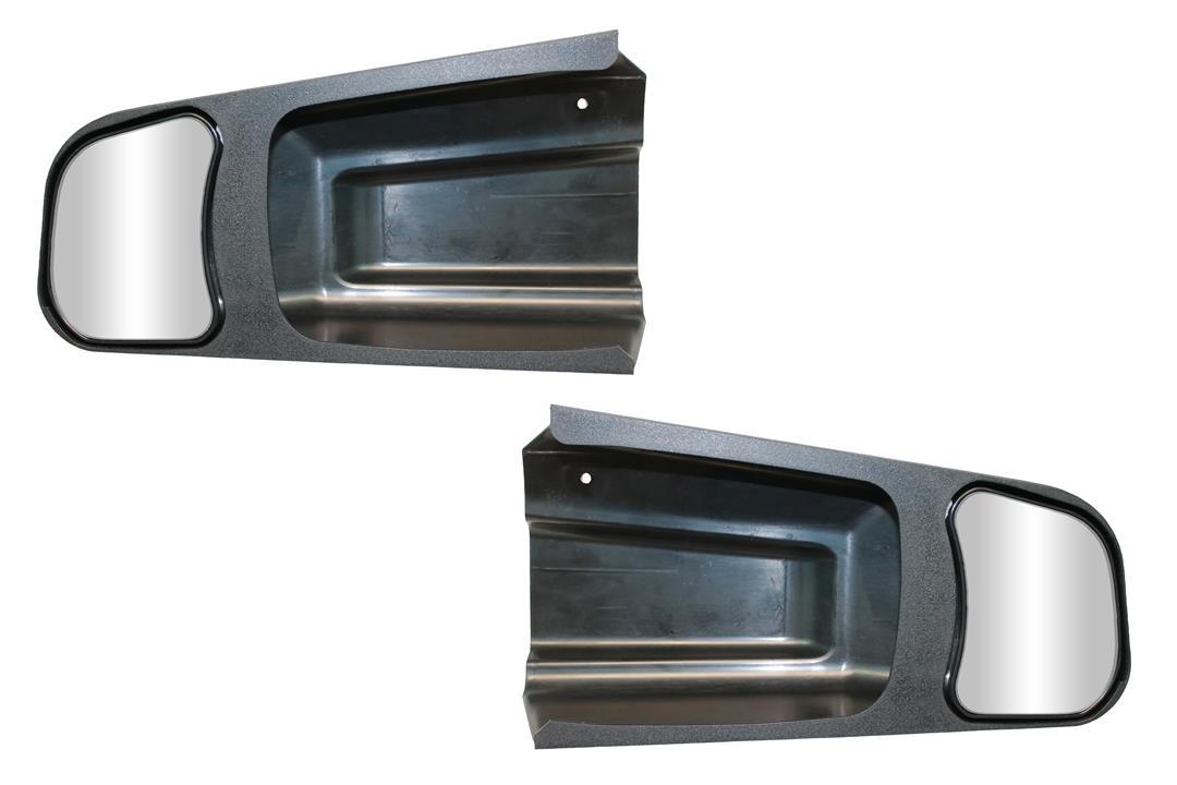 CIPA 11450 Exterior Towing Mirror; Slide On; Non-Extendable; Glass Manual Adjust; Without Turn Signal Indicator; Without Heat; Non-Folding; Black; Set of 2 from The Twister Group CIPA 11450 Exterior Towing Mirror; Slide On; Non-Extendable; Glass Manual Adjust; Without Turn Signal Indicator; Without Heat; Non-Folding; Black; Set of 2 - The Twister Group Tools product