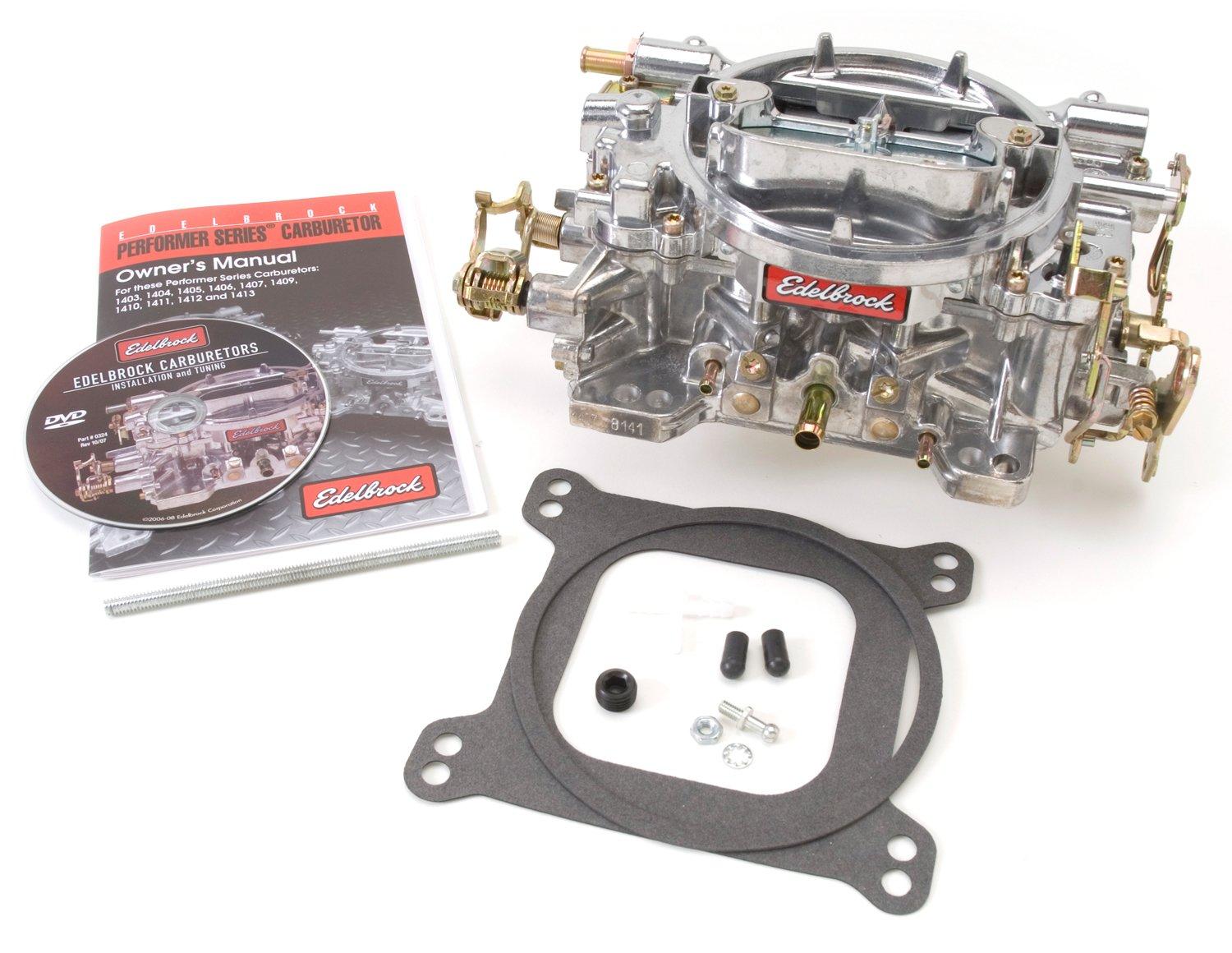 EDELBROCK 1407 Performer 750 CFM Square Bore 4-Barrel Air Valve Secondary Manual Choke New Carburetor - High quality product image showing EDELBROCK 1407 Performer 750 CFM Square Bore 4-Barrel Air Valve Secondary Manual Choke New Carburetor details and features EDELBROCK 1407 Performer 750 CFM Square Bore 4-Barrel Air Valve Secondary Manual Choke New Carburetor - High quality product image showing EDELBROCK 1407 Performer 750 CFM Square Bore 4-Barrel Air Valve Secondary Manual Choke New Carburetor details and features