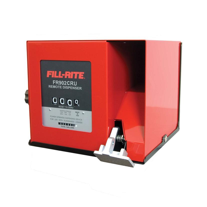 FILL-RITE FR902CRU UP TO 40 GPM COMPACT CAB, Use With 300 And 700 Series Remote Pumps; Gallons; Up to 40 GPM; 4 Digit Mechanical Numbers; 1 Inch Inlet And 1 Inch Outlet; Built In Junction Box; 115V AC Solenoid Valve; 1 Inch Inlet And 1 Inch Outlet FILL-RITE FR902CRU UP TO 40 GPM COMPACT CAB, Use With 300 And 700 Series Remote Pumps; Gallons; Up to 40 GPM; 4 Digit Mechanical Numbers; 1 Inch Inlet And 1 Inch Outlet; Built In Junction Box; 115V AC Solenoid Valve; 1 Inch Inlet And 1 Inch Outlet