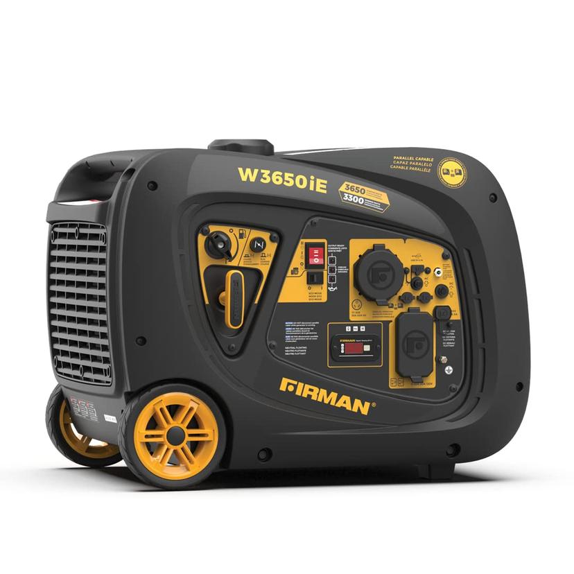FIRMAN W03382 Inverter 3650/3300W Electric Start Gasoline Powered Parallel Ready Portable Generator Black FIRMAN W03382 Inverter 3650/3300W Electric Start Gasoline Powered Parallel Ready Portable Generator Black