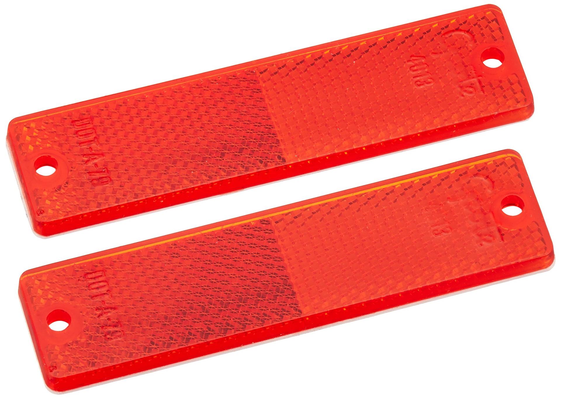 GROTE 40132-5 Red Mini Stick-On / Screw-Mount Rectangular Reflectors (Pair Pack) - High quality product image showing GROTE 40132-5 Red Mini Stick-On / Screw-Mount Rectangular Reflectors (Pair Pack) details and features GROTE 40132-5 Red Mini Stick-On / Screw-Mount Rectangular Reflectors (Pair Pack) - High quality product image showing GROTE 40132-5 Red Mini Stick-On / Screw-Mount Rectangular Reflectors (Pair Pack) details and features