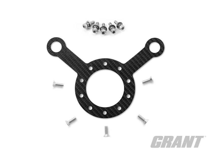 GRANT 262 Carbon Fiber 2 Hole Switch Plate for Steering Wheel 3 mm Low Gloss GRANT 262 Carbon Fiber 2 Hole Switch Plate for Steering Wheel 3 mm Low Gloss