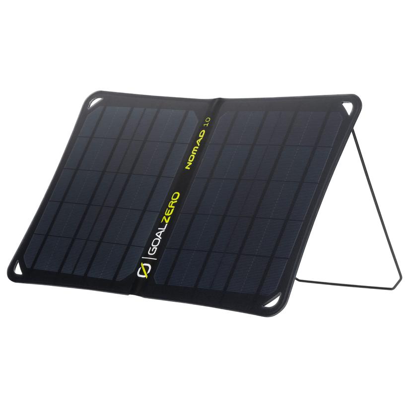 GOAL ZERO 11900 Nomad 10, Foldable Monocrystalline 10 Watt Solar Panel with USB Port, Portable Solar Panel Backpacking, Hiking and Travel. Lightweight Backpack Solar Panel Charger with Adjustable Kickstand GOAL ZERO 11900 Nomad 10, Foldable Monocrystalline 10 Watt Solar Panel with USB Port, Portable Solar Panel Backpacking, Hiking and Travel. Lightweight Backpack Solar Panel Charger with Adjustable Kickstand