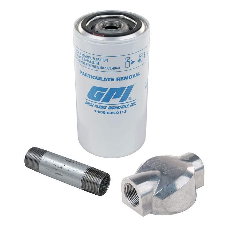 GPI 129500-06 18 GPM, 10 Micron Particulate Filter Kit with 3/4-inch NPT Aluminum Adapter from The Twister Group GPI 129500-06 18 GPM, 10 Micron Particulate Filter Kit with 3/4-inch NPT Aluminum Adapter - The Twister Group Tools product