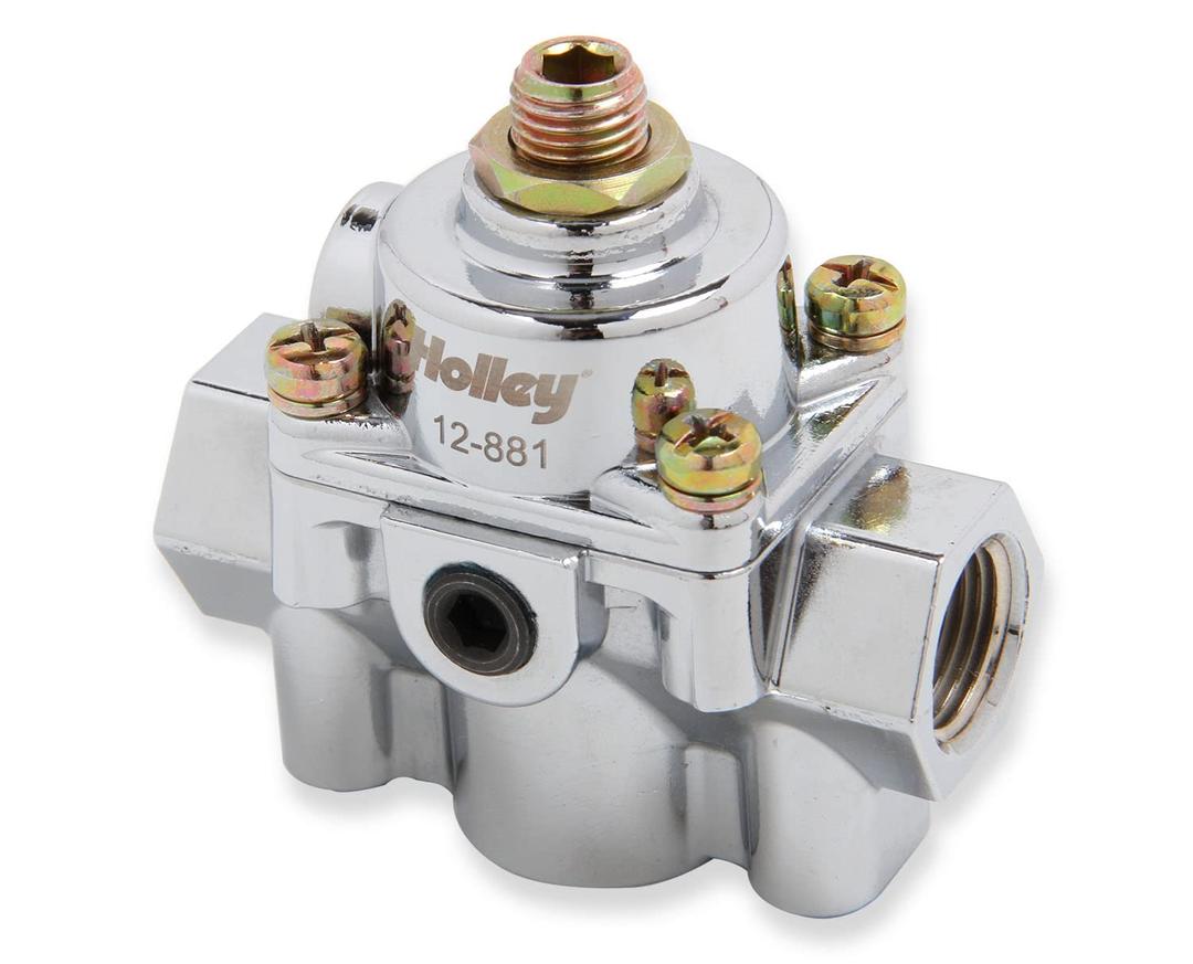 HOLLEY 12-881 Bypass Regulator, Fuel Pressure 6.0 Psi, Chrome from The Twister Group HOLLEY 12-881 Bypass Regulator, Fuel Pressure 6.0 Psi, Chrome - The Twister Group Tools product