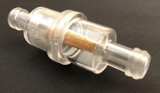 HELIX RACING 118-9003 3/16FT FUEL FILTER CLEAR W/BRONZE, Complete Assembly; In-Line; 3/16 Inch Inlet/Outlet; Small Cylinder Shape; 40 Micron Bronze Pellet Sinter Element; Clear Housing; 360 To 370 Milliliter Per Minute Flow Rate; Single - High quality product image showing HELIX RACING 118-9003 3/16FT FUEL FILTER CLEAR W/BRONZE, Complete Assembly; In-Line; 3/16 Inch Inlet/Outlet; Small Cylinder Shape; 40 Micron Bronze Pellet Sinter Element; Clear Housing; 360 To 370 Milliliter Per Minute Flow Rate; Single details and features HELIX RACING 118-9003 3/16FT FUEL FILTER CLEAR W/BRONZE, Complete Assembly; In-Line; 3/16 Inch Inlet/Outlet; Small Cylinder Shape; 40 Micron Bronze Pellet Sinter Element; Clear Housing; 360 To 370 Milliliter Per Minute Flow Rate; Single - High quality product image showing HELIX RACING 118-9003 3/16FT FUEL FILTER CLEAR W/BRONZE, Complete Assembly; In-Line; 3/16 Inch Inlet/Outlet; Small Cylinder Shape; 40 Micron Bronze Pellet Sinter Element; Clear Housing; 360 To 370 Milliliter Per Minute Flow Rate; Single details and features