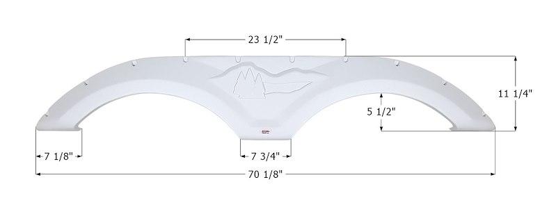 ICON 12072 Tandem Axle Fender Skirt FS2072 for Forest River Wildcat - Polar White - High quality product image showing ICON 12072 Tandem Axle Fender Skirt FS2072 for Forest River Wildcat - Polar White details and features ICON 12072 Tandem Axle Fender Skirt FS2072 for Forest River Wildcat - Polar White - High quality product image showing ICON 12072 Tandem Axle Fender Skirt FS2072 for Forest River Wildcat - Polar White details and features