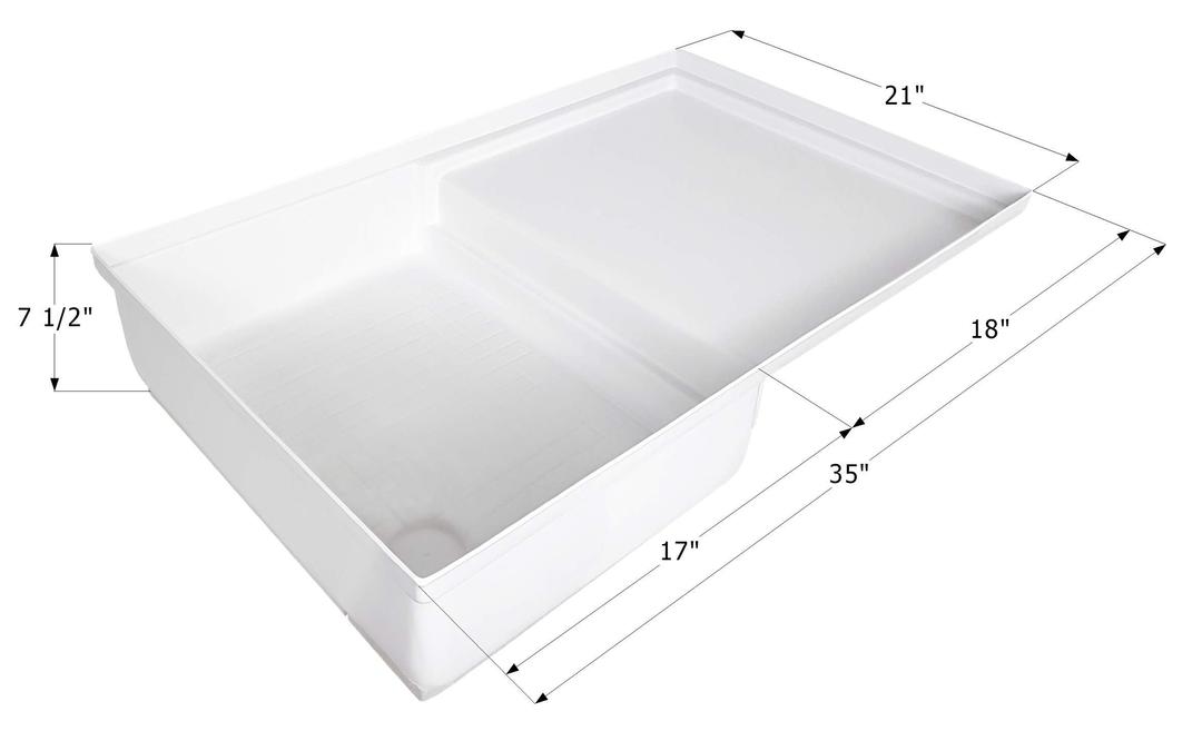 ICON 12893 Combo Shower Pan SP400 - Polar White from The Twister Group ICON 12893 Combo Shower Pan SP400 - Polar White - The Twister Group Tools product