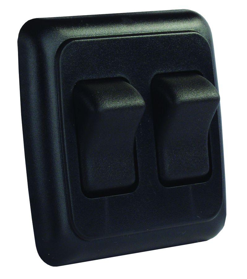 JR PRODUCTS 12235 Black Double SPST On-Off Switch with Bezel - High quality product image showing JR PRODUCTS 12235 Black Double SPST On-Off Switch with Bezel details and features JR PRODUCTS 12235 Black Double SPST On-Off Switch with Bezel - High quality product image showing JR PRODUCTS 12235 Black Double SPST On-Off Switch with Bezel details and features