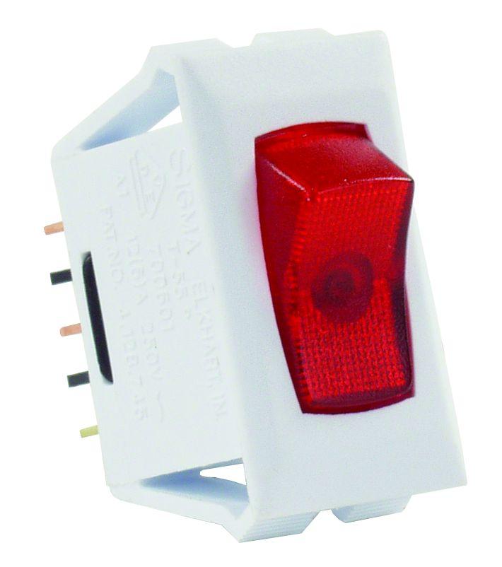 JR PRODUCTS 12505 Red/White SPST Illuminated On/Off Switch from The Twister Group JR PRODUCTS 12505 Red/White SPST Illuminated On/Off Switch - The Twister Group Tools product