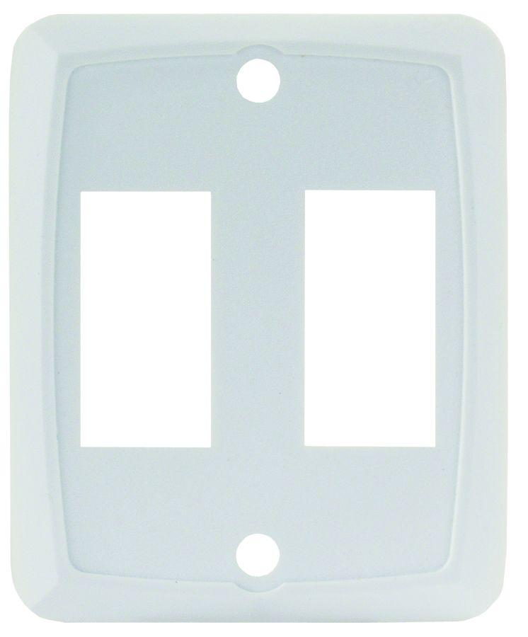 JR PRODUCTS 12875 White Double Switch Face Plate from The Twister Group JR PRODUCTS 12875 White Double Switch Face Plate - The Twister Group Tools product