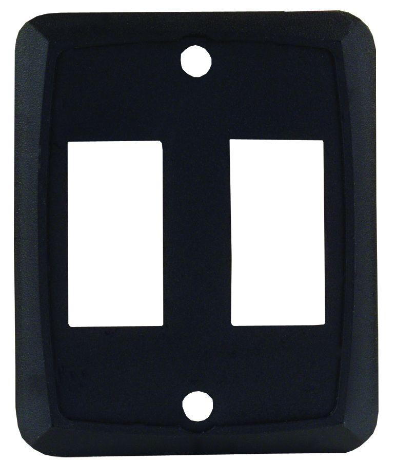 JR PRODUCTS 12885 Black Double Switch Face Plate from The Twister Group JR PRODUCTS 12885 Black Double Switch Face Plate - The Twister Group Tools product