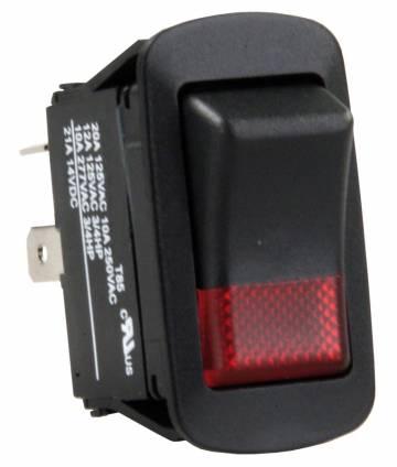 JR PRODUCTS 13815 Lens 12V Lamp Water Resistant SPST On/Off Switch, Black/Red from The Twister Group JR PRODUCTS 13815 Lens 12V Lamp Water Resistant SPST On/Off Switch, Black/Red - The Twister Group Tools product